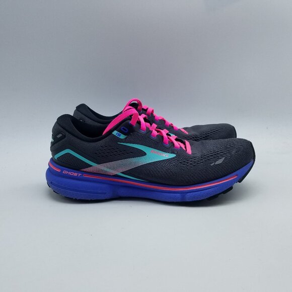 Brooks Ghost 15 Women's Size 8.5 B (Medium) Running Shoes Black Blue Aruba - Picture 2 of 13